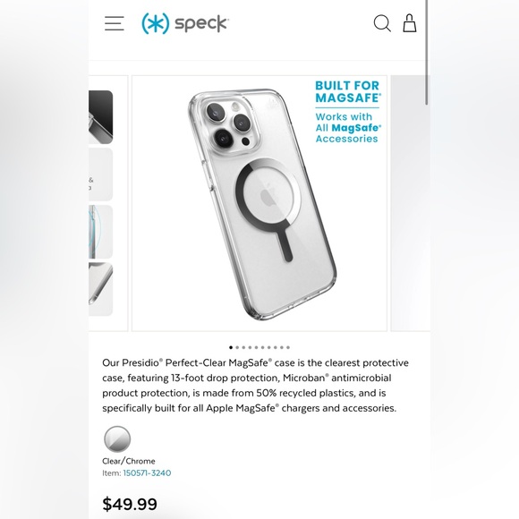 SPECK PRESIDIO MAGSAFE IPHONE 15 PRO MAX CASES (NEW) - Picture 4 of 4